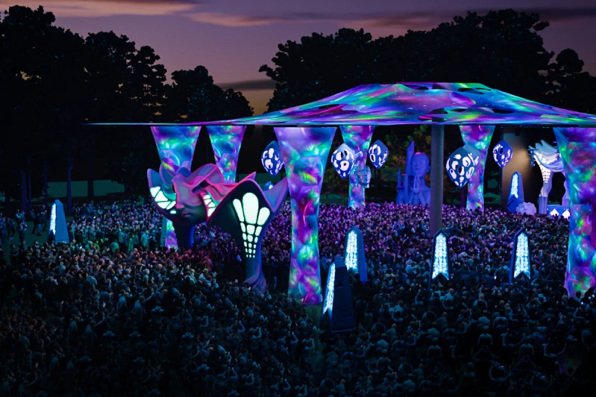 Image of Creamfields woodland stage